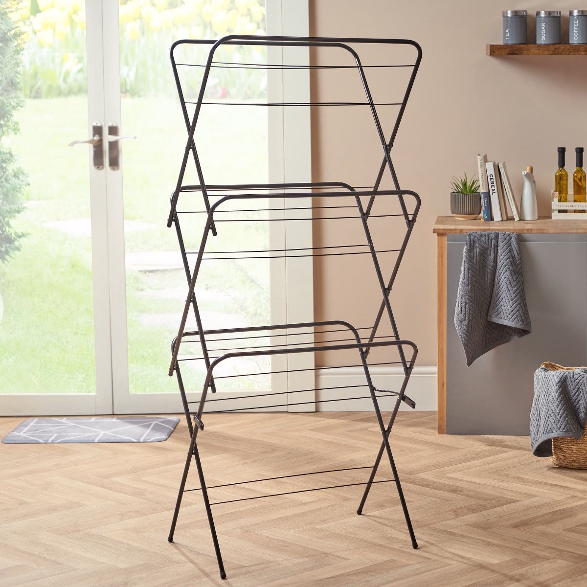 Premium 3-Tier Zigzag Clothes Drying & Airer Rack