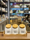 3-Piece Ceramic Spice & Condiment Jar Set