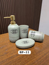 4-Piece Ceramic Bathroom Set - Mint BATH Soap Dispenser