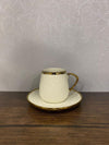 Premium 6-Piece Cup and Saucer Set - Luxury Ceramic Tea & Coffee Service for 6