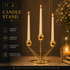 Vintage Imperial 3 Head Gold Candle Stand Showpiece