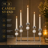 Imperial Sparkle 5 Head Silver Candle Stand Showpiece