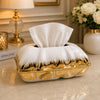 Crest Case Shape Luxury Ceramic Tissue Box