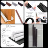 Premium Leatherette Door Draft Stopper - Double-Sided Foam Seal