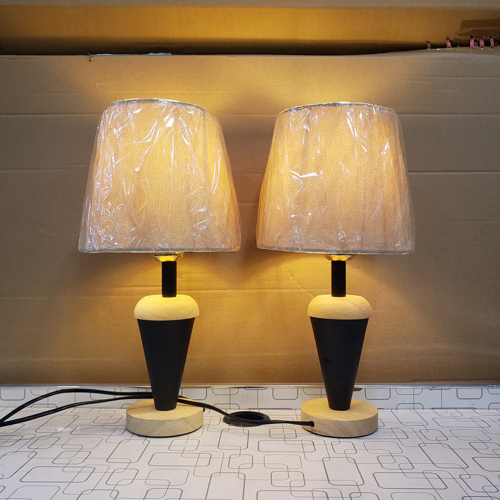 Modern Nordic Wooden Table Lamp - Bedside & Desk Accent Lighting (each)