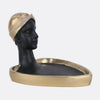 African Lady Bust Key & Trinket Bowl Platter