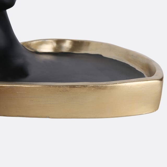 African Lady Bust Key & Trinket Bowl Platter