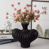 Modern Ribbed Origami-Style PVC Flower Vase