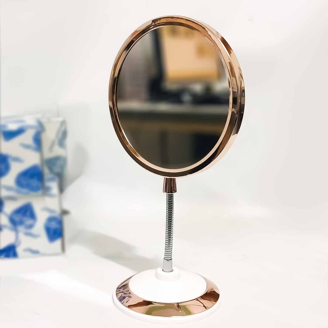 Flexible Double-Sided 360° Rotating Makeup Mirror