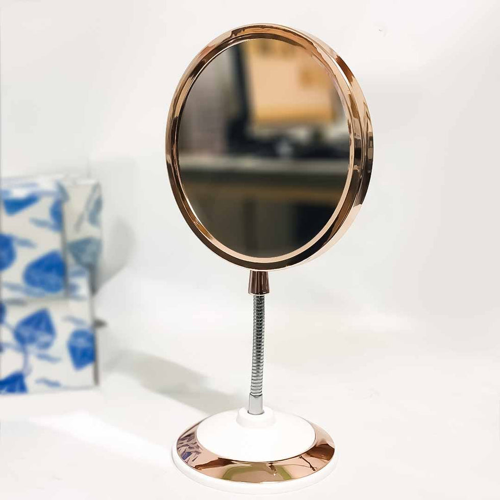 Flexible Double-Sided 360° Rotating Makeup Mirror