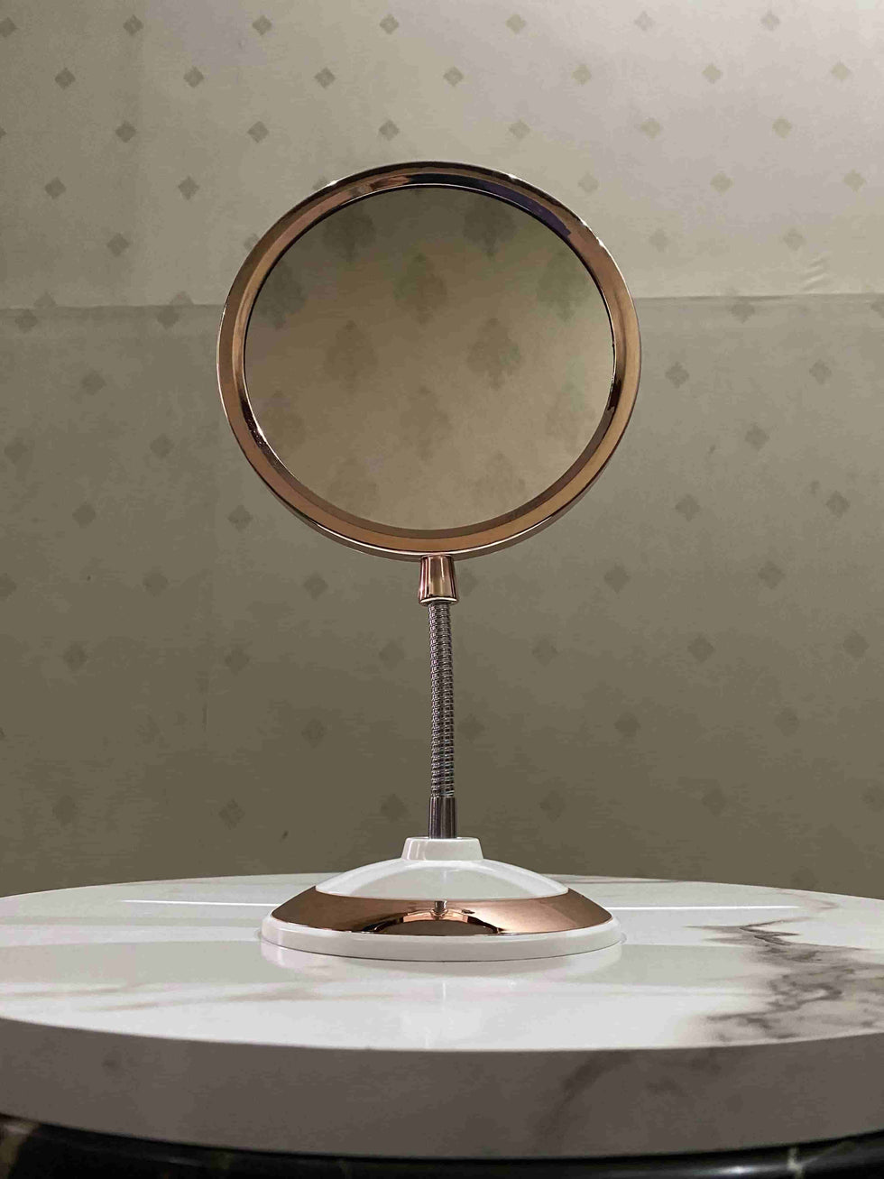 Flexible Double-Sided 360° Rotating Makeup Mirror