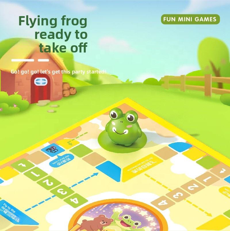 2-in-1 Educational Children's Ludo Board Game