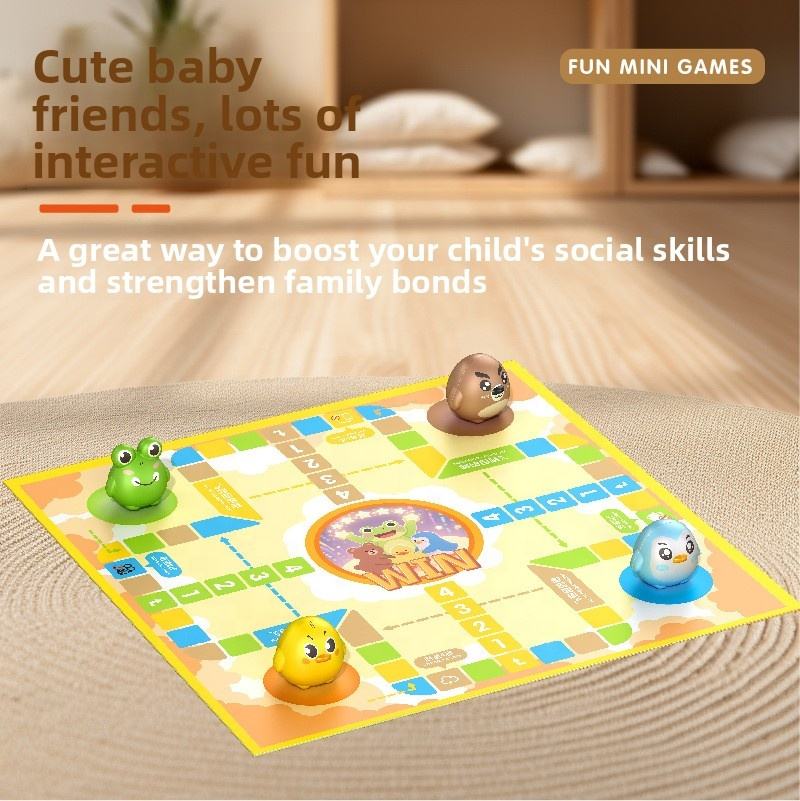 2-in-1 Educational Children's Ludo Board Game
