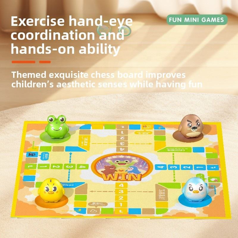 2-in-1 Educational Children's Ludo Board Game