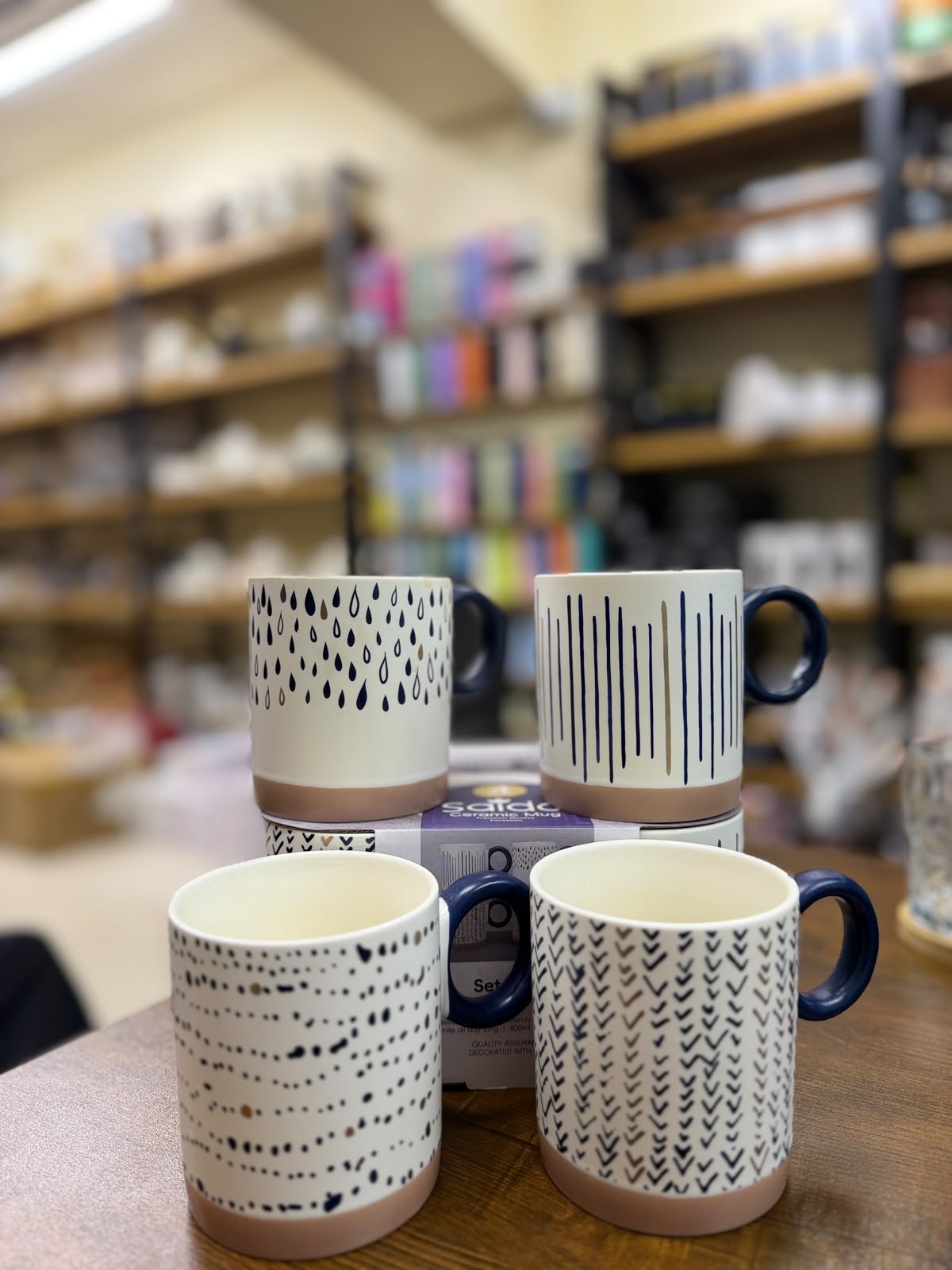 Saida Ceramic 4 Mugs Set