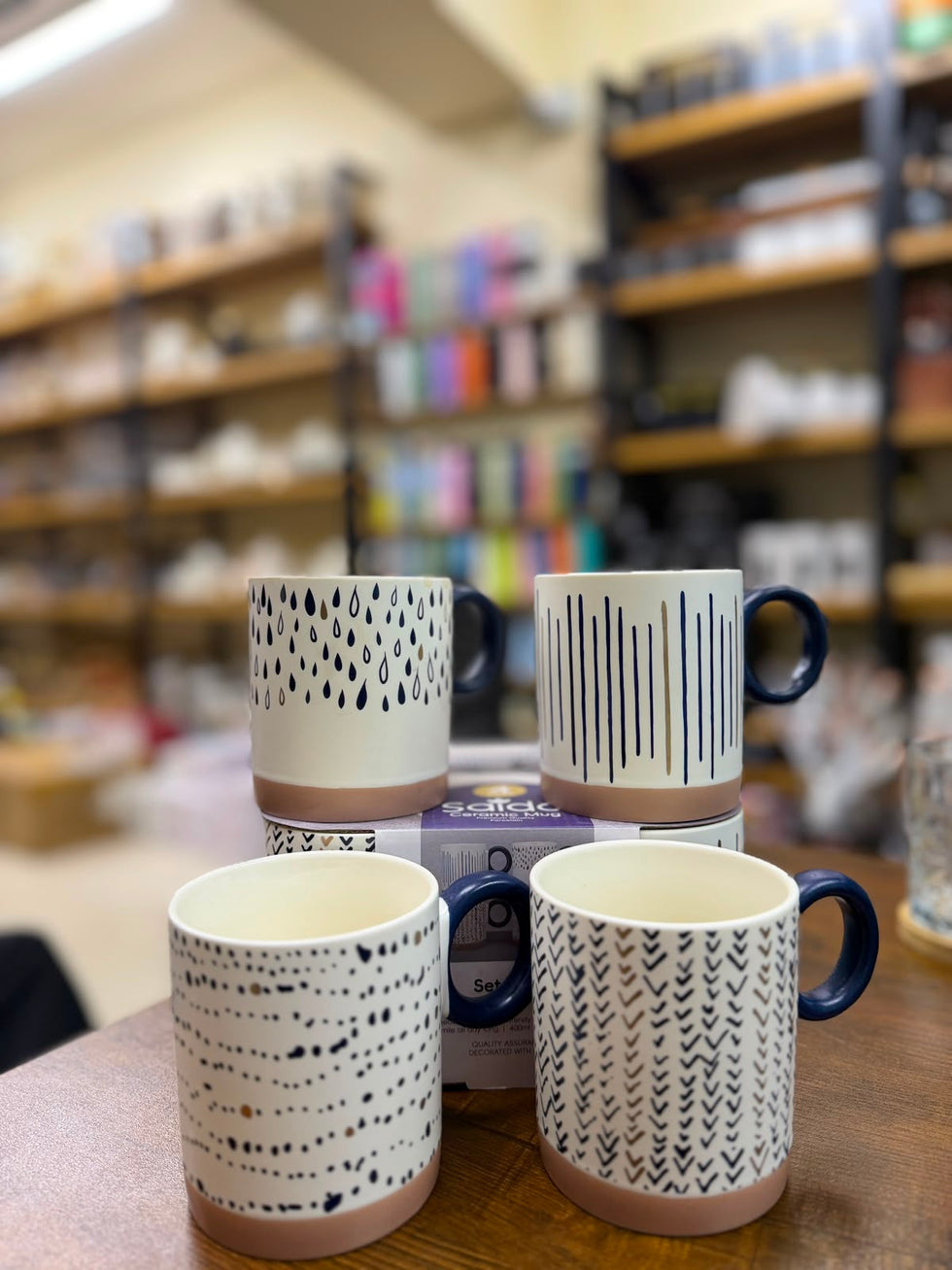 Saida Ceramic 4 Mugs Set