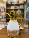 Arabic Vacuum Flask 1L – Luxury Gold Floral