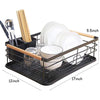 Nordic-Style Dish Rack with Natural Wooden Handles – Modern Kitchen Organizer