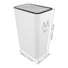 Ultra-Slim Plastic Rubbish Bin – Space-Saving Waste Basket with Secure Click GH