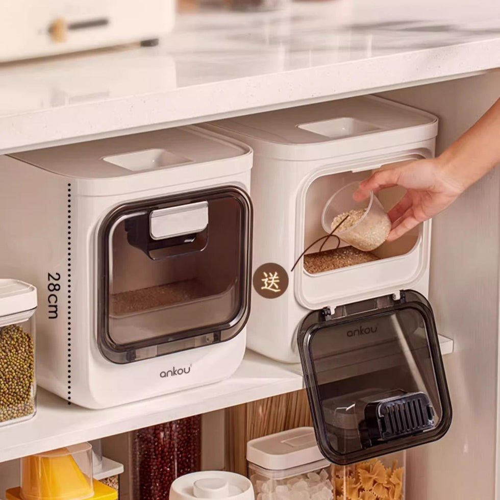 10kg Airtight Press-Type Rice & Grain Storage Box GH