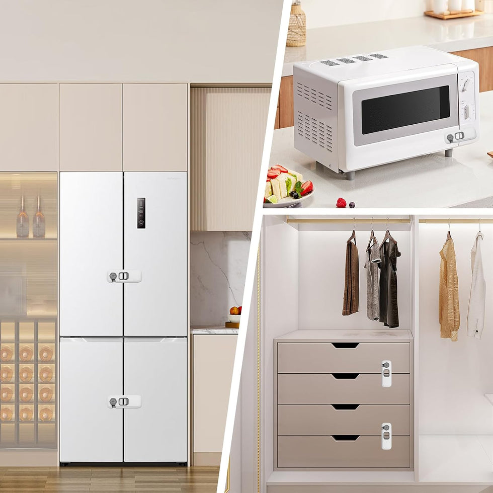 360° Rotatable Child Safety Locks for Fridge & Cabinets
