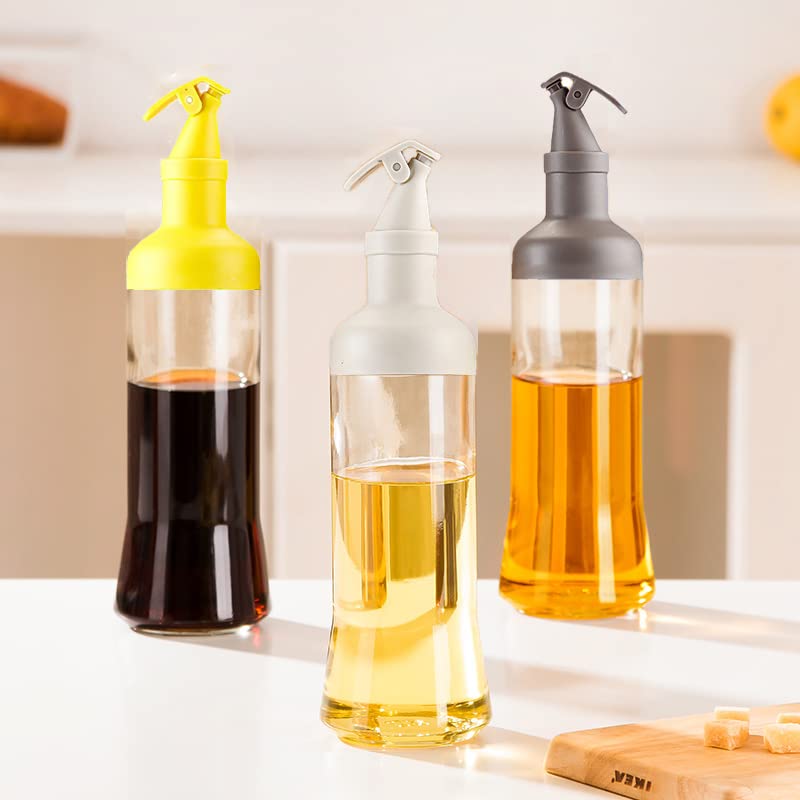 500ml Leak-Proof Glass Oil Dispenser & Vinegar Pourer GH