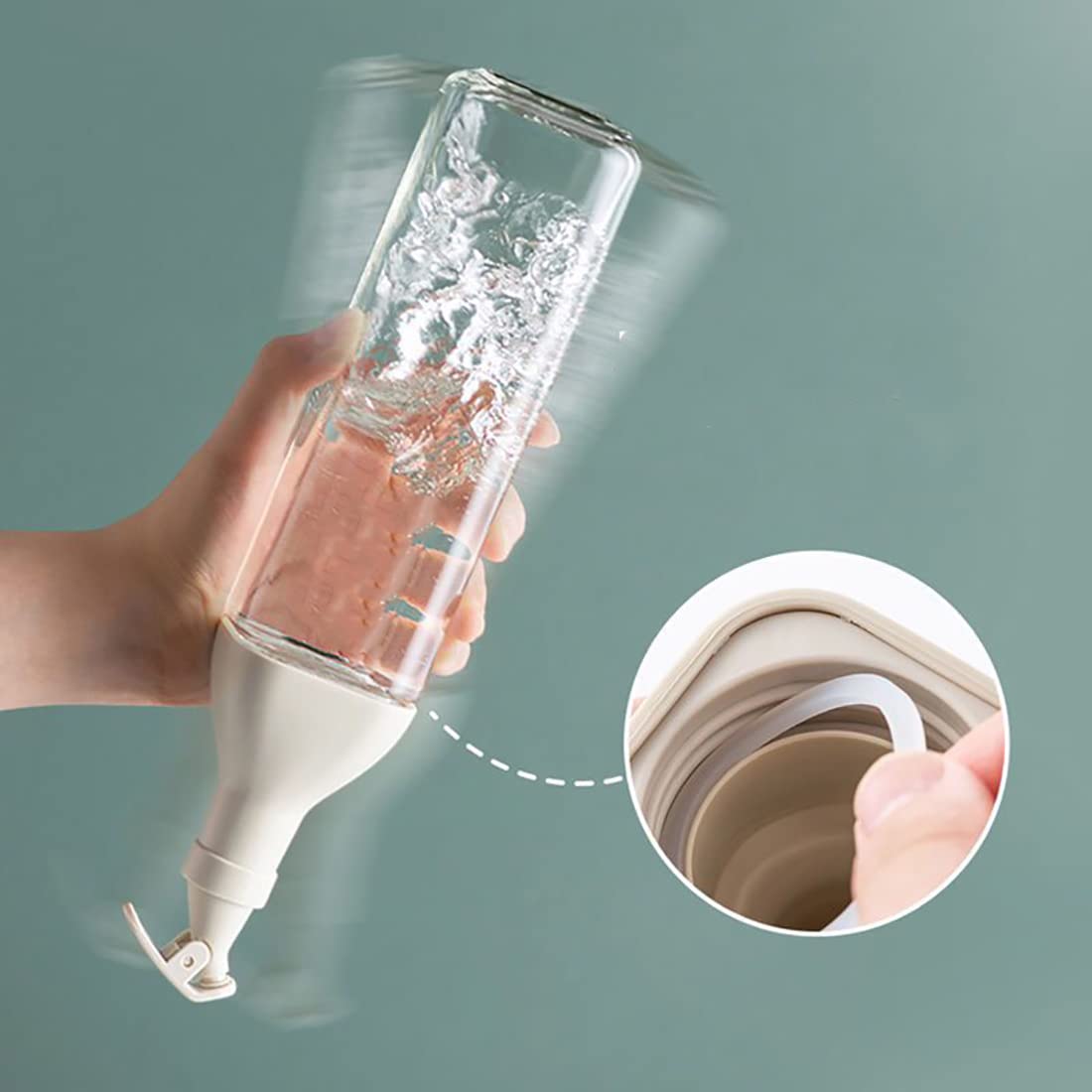 500ml Leak-Proof Glass Oil Dispenser & Vinegar Pourer GH