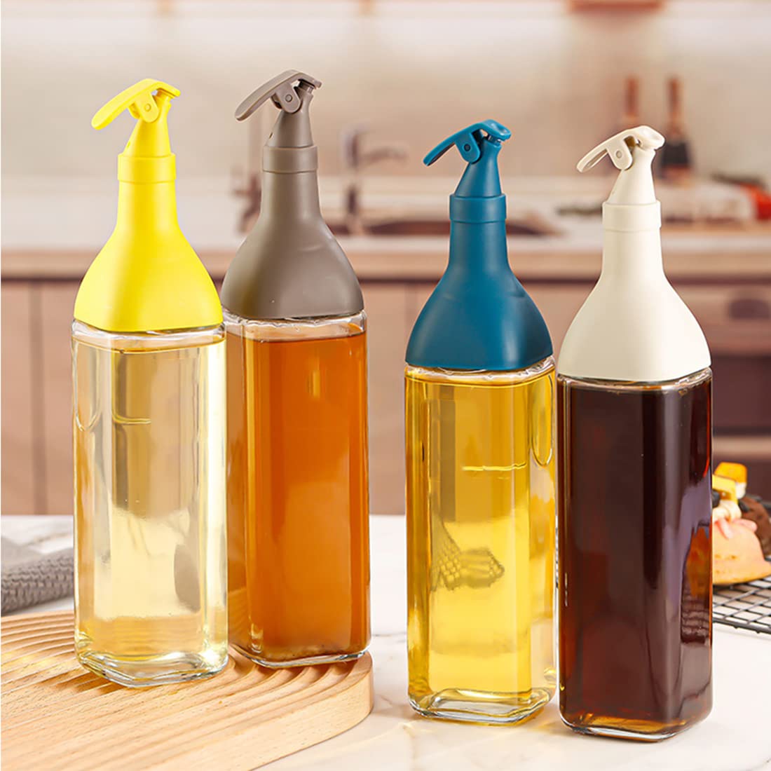 500ml Leak-Proof Glass Oil Dispenser & Vinegar Pourer GH
