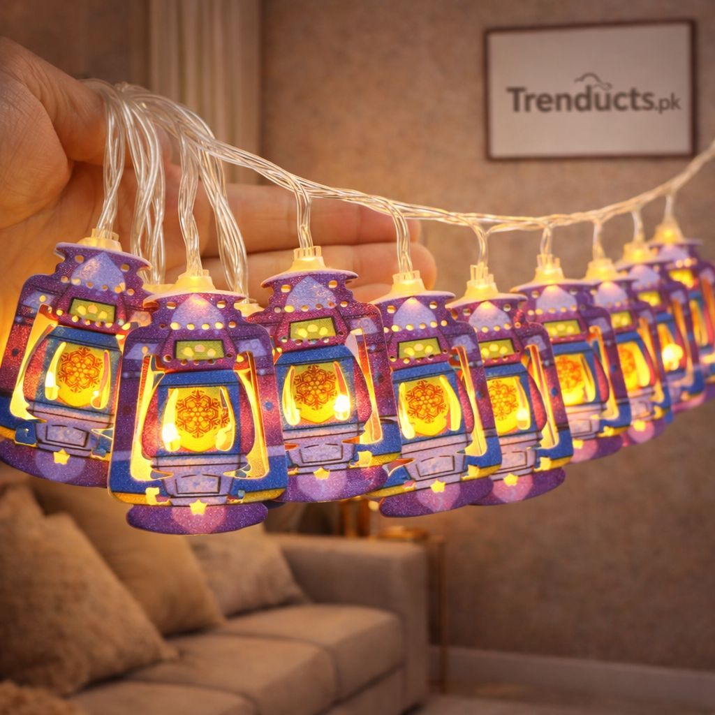 Ramadan LED Moon & Lantern String Lights - Festive Glow ZZ