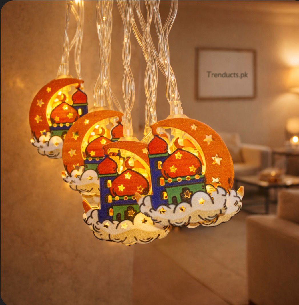 Ramadan Moon & Mosque String Lights - Festive Glow ZZ