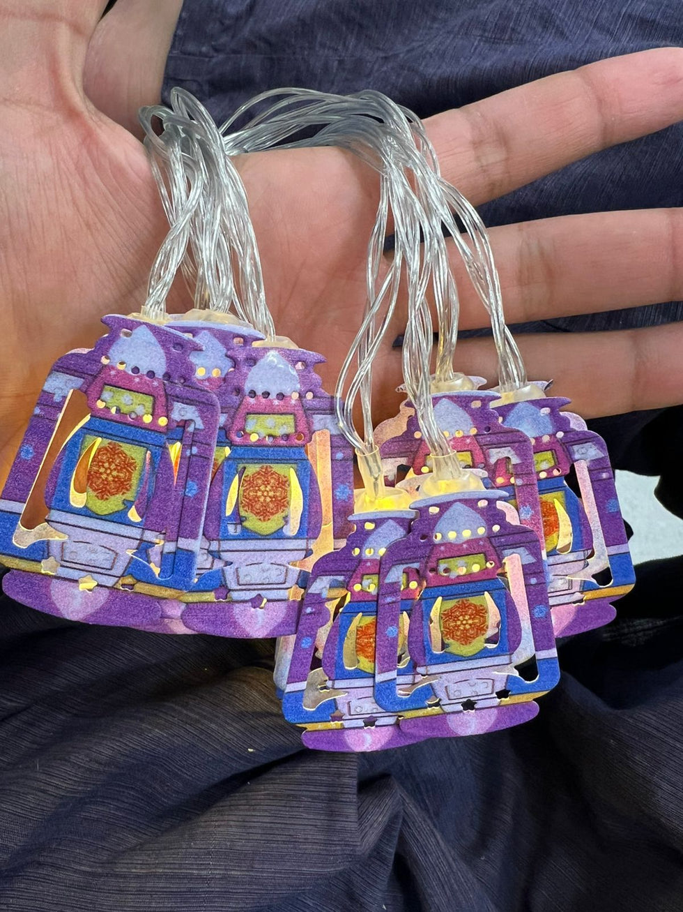 Ramadan LED Moon & Lantern String Lights - Festive Glow