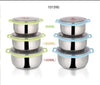 Premium 3-Piece Stainless Steel Container Set with Airtight Lids