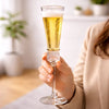 Crystal Golden Champagne Flutes – Luxurious Set of 6
