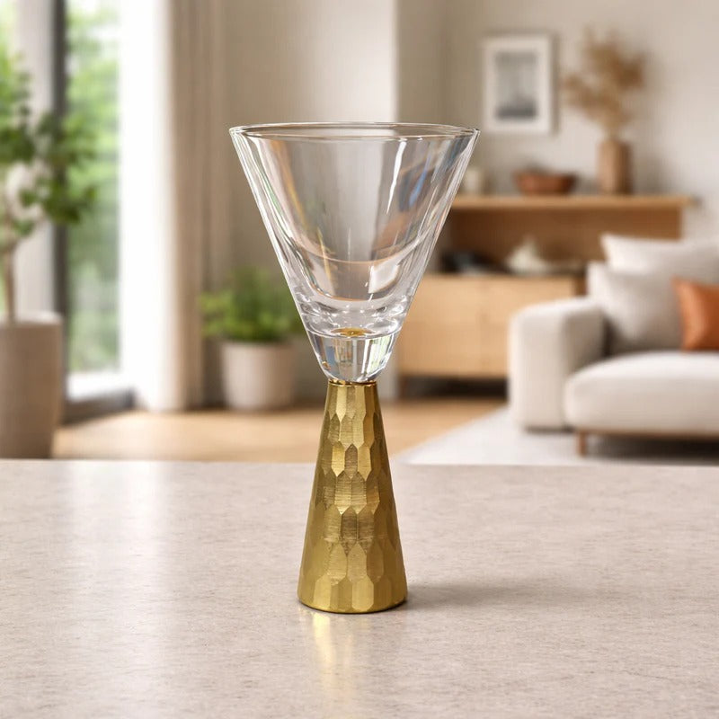 Hammered Cocktail Flutes – Elegant Set of 4