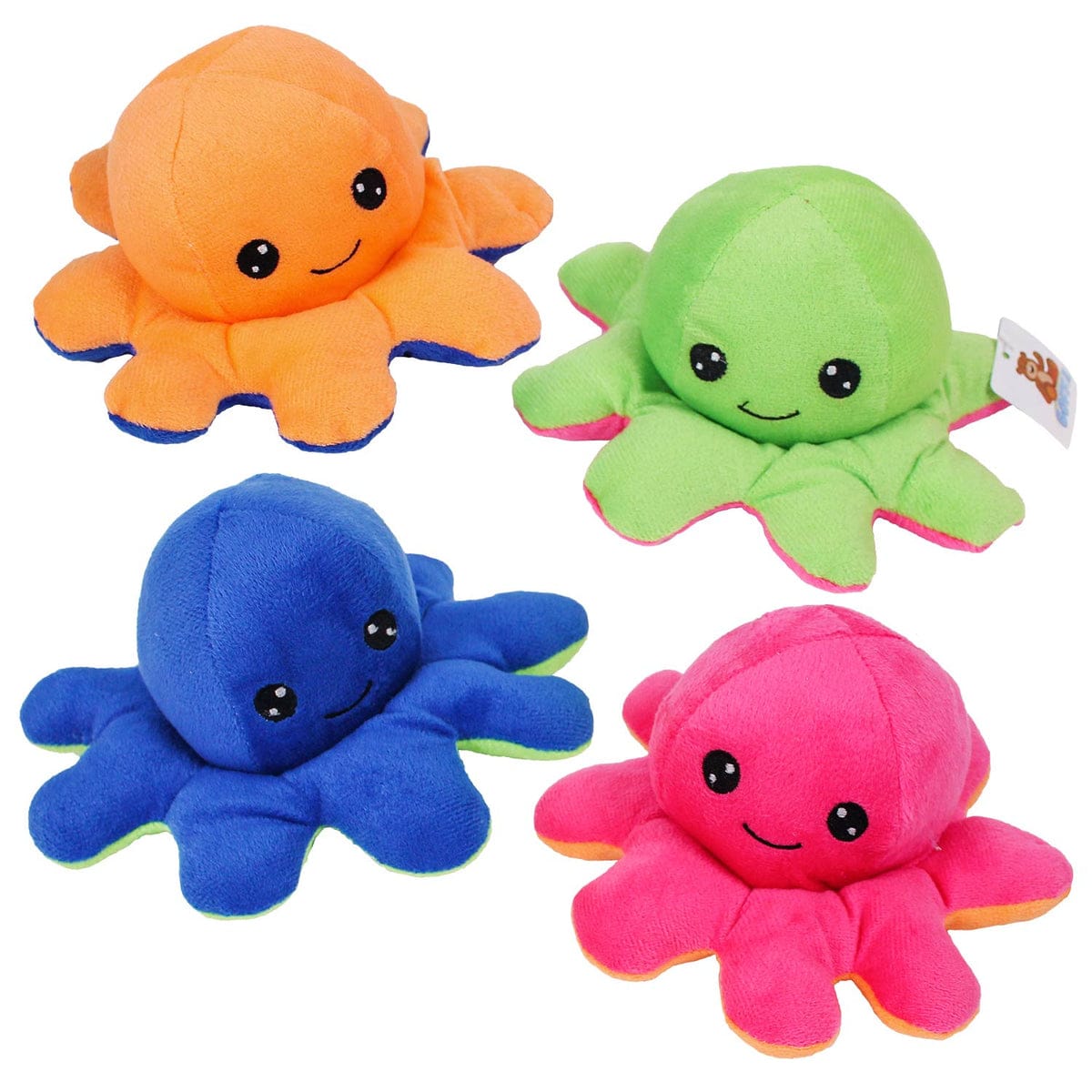 Reversible Plush Mood Octopus - Soft & Expressive Toy