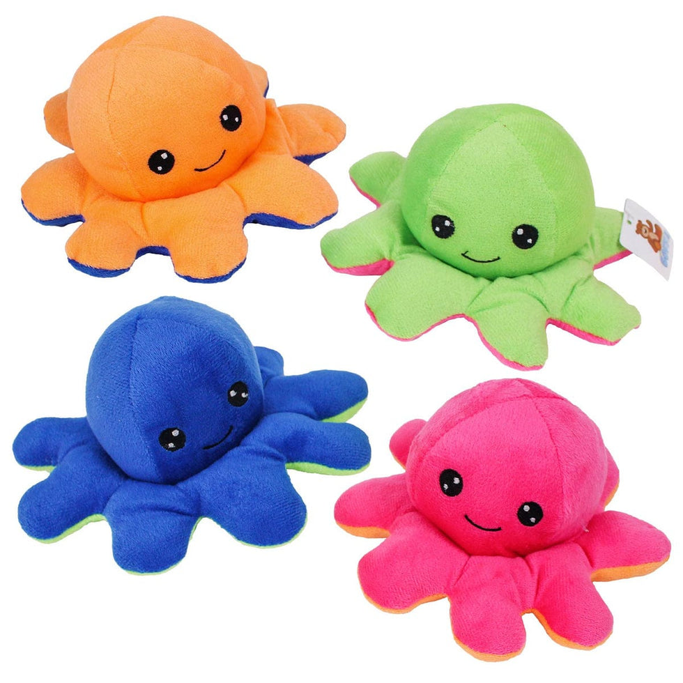 Reversible Plush Mood Octopus - Soft & Expressive Toy
