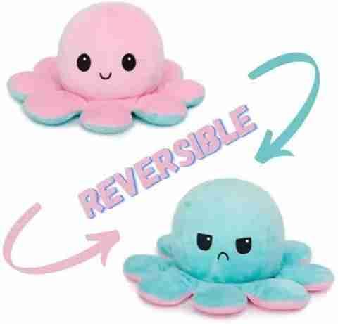 Reversible Plush Mood Octopus - Soft & Expressive Toy