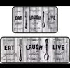 2pc Kitchen Runner Mat Set – Non-Slip Decor