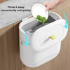 Wall-Mounted Swing-Top Waste Bin – Waterproof Space-Saver
