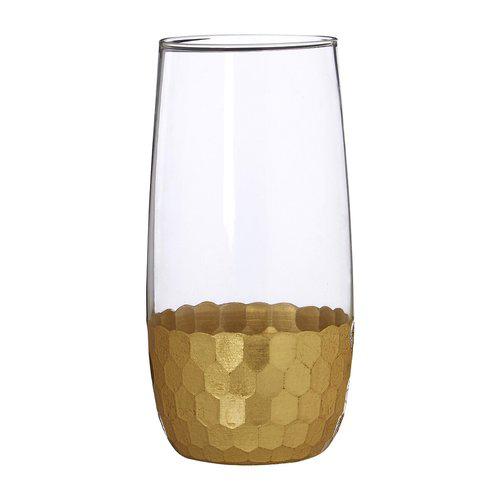 Artisan Hand-Hammered Crystal Glass Set (6-Piece)