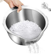 Premium Stainless Steel Mixing Bowl & Strainer Set – Professional Kitchen Essentials
