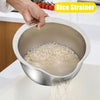 Premium Stainless Steel Mixing Bowl & Strainer Set – Professional Kitchen Essentials