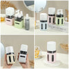 4-in-1 Rotating Travel Bottle Set – 60ml Refillable Leak-Proof Toiletry Kit