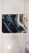 Modern Square-Edge Quick-Dry Bathroom Mat – Super Absorbent Anti-Slip Floor Rug