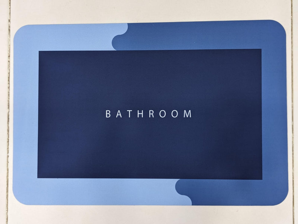 Square Bath & Kitchen Mat – Super Absorbent Quick-Dry Anti-Slip Floor Rug