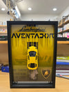 Lamborghini Aventador 3D Metal Car Art Wooden Frame