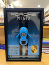 Porsche 911 GT3 3D Kinetic Metal Car Art Wooden Frame
