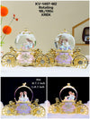 Enchanted Rotating Couple Carriage – LED Light-Up Musical Snow Globe