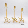 Modern Infinity Loop Metal Candle Stand – 3 Piece Luxury Set