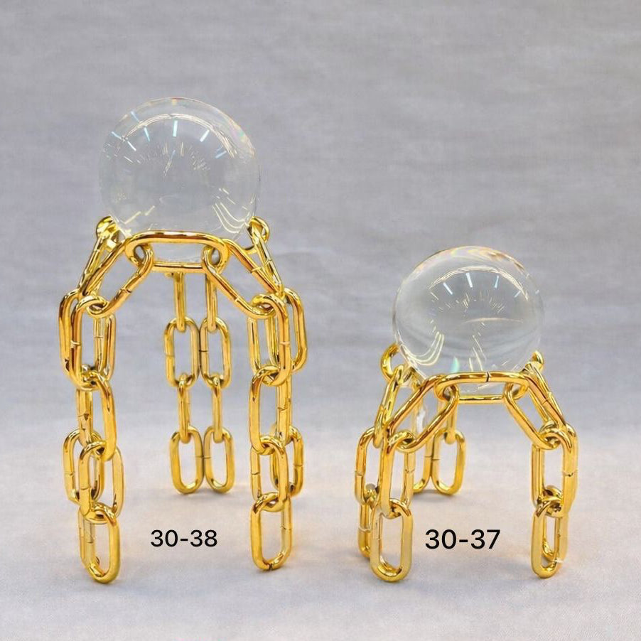 Modern Geometric Crystal Ball Metal Stands